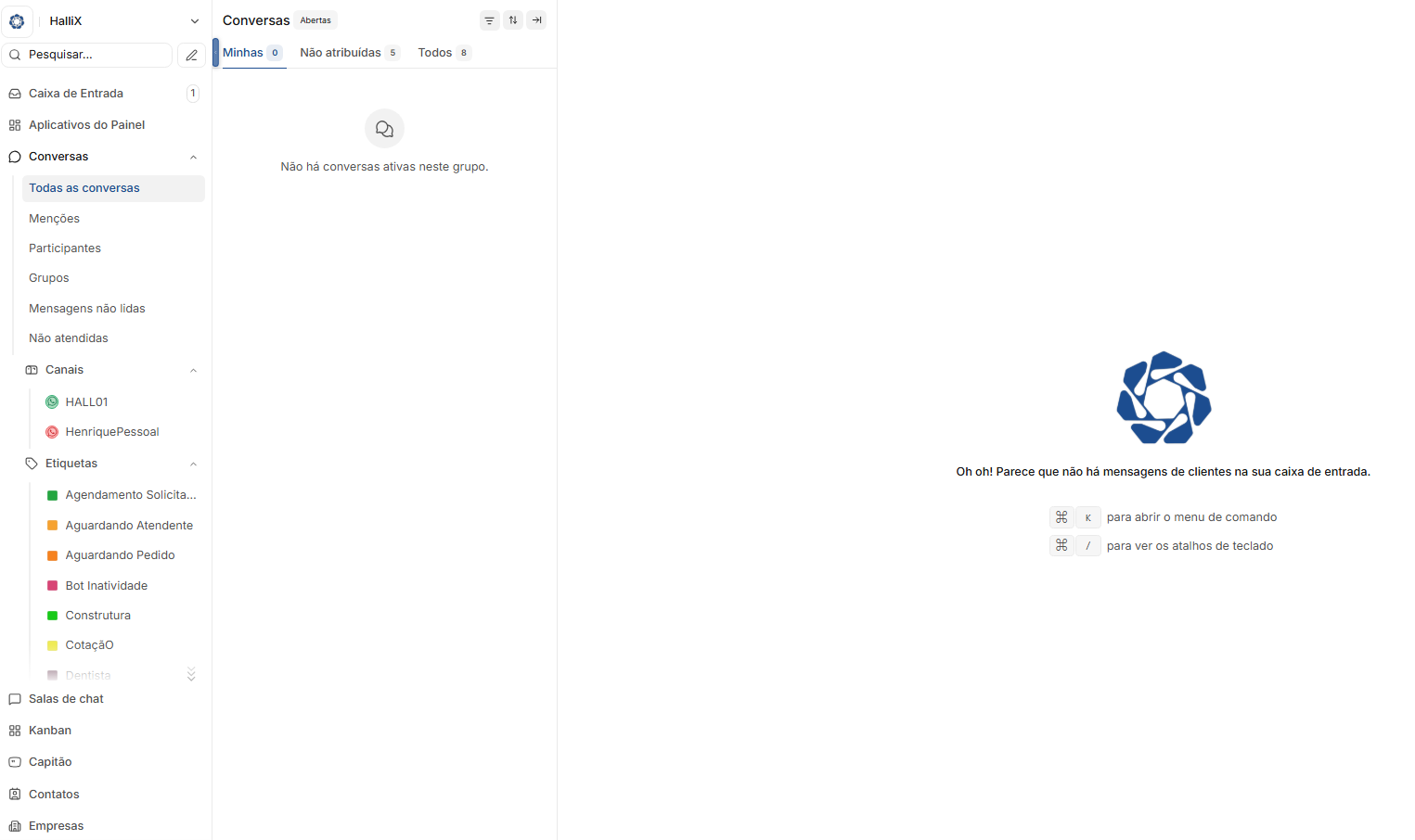 HalliX CHAT Platform Interface